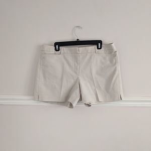 WHBM tan shorts, size 14